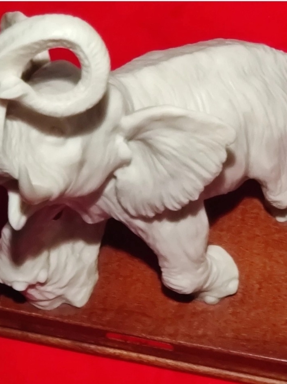 Vintage Artist Signed A. Belcari Elephant Sculpture Made in Italy